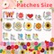 Random Iron on Patches for Clothing: 120PCS Flower Heart Patch Iron on Cute Butterfly Embroidered Sew Applique Repair Patches for Jeans Jackets Backpacks
